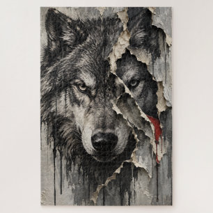 Zwei Seiten desselben Wolfes Puzzle