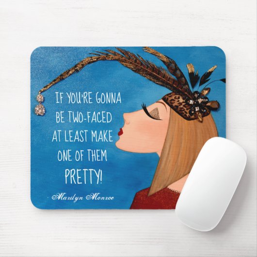 "Zwei-Seiten-Diva" Mousepad (Mit Mouse)