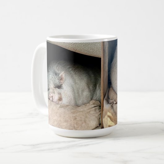 Zwei Seiten eines Polarbären Kaffeetasse (Vorderseite Links)