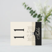 Zwei Seiten Elfenbeinküste und Schwarze Tischnumme Postkarte (Stehend Vorderseite)