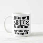Zwei Seiten Funny Mug Kaffeetasse (Links)
