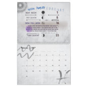 Zwei Seiten großer Kalender, Mondphasen Kalender (Feb 2027)
