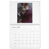 Zwei Seiten großer Kalender, weiß Kalender (Jan 2027)