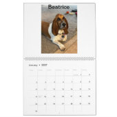 Zwei Seiten großer Kalender, weiß Kalender (Jan 2027)
