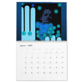 Zwei Seiten großer Kalender, weiß Kalender (Jan 2027)
