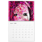 Zwei Seiten großer Kalender, weiß Kalender (Feb 2026)