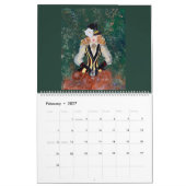 Zwei Seiten großer Kalender, weißer Kalender (Feb 2027)