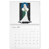 Zwei Seiten großer Kalender, weißer Kalender (Jan 2027)