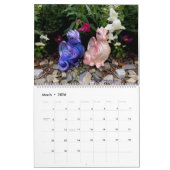 Zwei Seiten großer Kalender, weißer Kalender (Mär 2026)