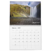 Zwei Seiten großer Kalender, weißer Kalender (Feb 2027)