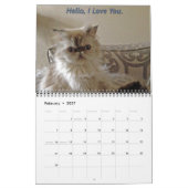 Zwei Seiten-kundenspezifischer Kalender, mittlere Kalender (Feb 2027)