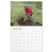 Zwei Seiten LargeCalendar, weiß Kalender (Feb 2027)