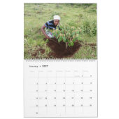 Zwei Seiten LargeCalendar, weiß Kalender (Jan 2027)