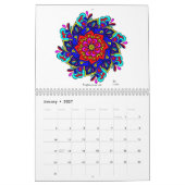 Zwei Seiten Medium 2024 Mandala Kalender (Jan 2027)