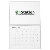 Zwei Seiten MediumKalender, weiß Kalender (Feb 2026)