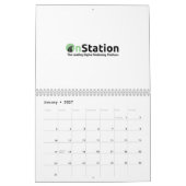 Zwei Seiten MediumKalender, weiß Kalender (Jan 2027)