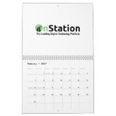 Zwei Seiten MediumKalender, weiß Kalender (Feb 2027)