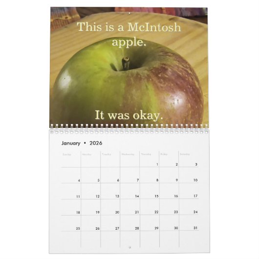 Zwei Seiten MediumKalender, weiß Kalender (Jan 2026)