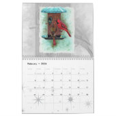 Zwei Seiten MediumKalender, weiß Kalender (Feb 2026)