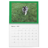 Zwei Seiten MediumKalender, weiß Kalender (Feb 2027)