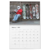 Zwei Seiten MediumKalender, weißer Kalender (Feb 2027)