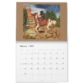 Zwei Seiten MediumKalender, weißer Kalender (Feb 2027)