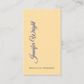 Zwei Seiten minimalistisch und modern beige schlic Visitenkarte (Vorderseite)