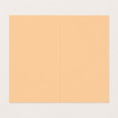 Zwei Seiten minimalistisch und modern beige schlic Visitenkarten (Innenseite Aufgefaltet)