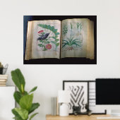 Zwei Seiten mit Rose und Knoblauch Poster (Heimbüro)