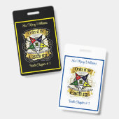 Zwei Seiten OES Ausweis (Vorder- & Rückseite)