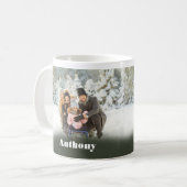 Zwei Seiten Personalisiertes Foto Kaffee Tasse (Vorderseite Links)