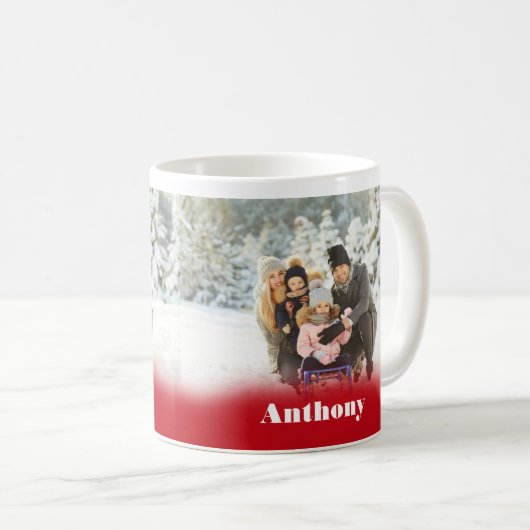 Zwei Seiten Personalisiertes Foto Kaffee Tasse (VorderseiteRechts)