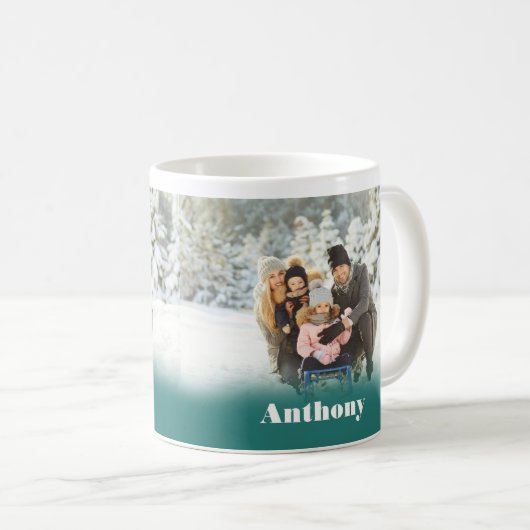 Zwei Seiten Personalisiertes Foto Kaffee Tasse (VorderseiteRechts)