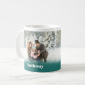 Zwei Seiten Personalisiertes Foto Kaffee Tasse (Vorderseite Links)