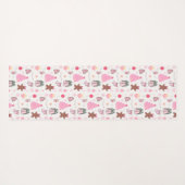 Zwei Seiten rosa Weihnachtsmuster Yogamatte (Rückseite (Horizontal))