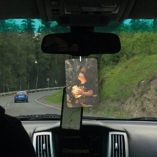 Zwei Seiten-Single-Foto Autolufterfrischer