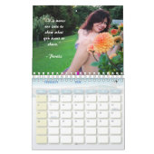 Zwei Seiten SmallCalendar, Weiß / 12 Bild und 12 P Kalender (Feb 2026)