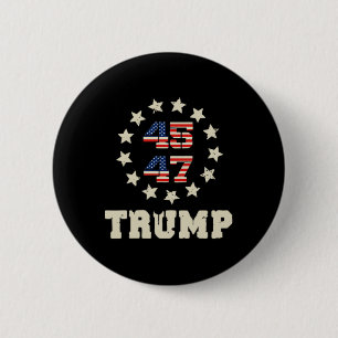 (zwei Seiten) Trump 2024 Qr 4547 Funny Trump tanze Button