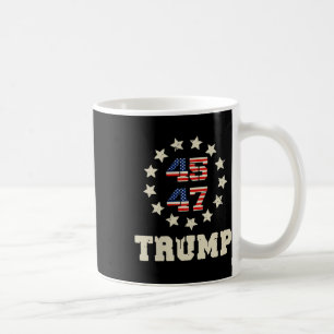 (zwei Seiten) Trump 2025 Qr 45_47 Funny Trump Danc Kaffeetasse