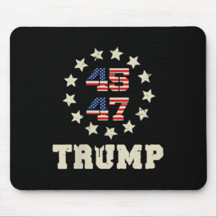 (zwei Seiten) Trump 2025 Qr 45_47 Funny Trump Danc Mousepad