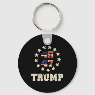 (zwei Seiten) Trump 2025 Qr 45_47 Funny Trump Danc Schlüsselanhänger