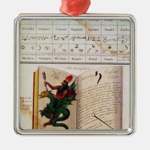 Zwei Seiten 'von den Weisen Silbernes Ornament