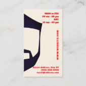 Zwei Seiten vor und nach Visitenkarte (Rückseite)