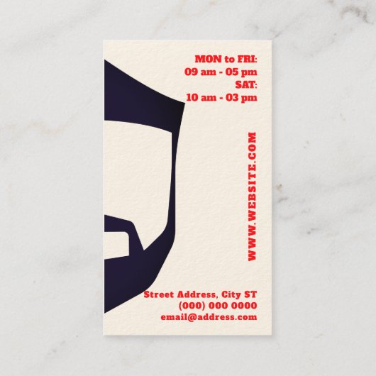 Zwei Seiten vor und nach Visitenkarte (Rückseite)