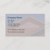 Zwei Seitendach-Visitenkarten Visitenkarte (Rückseite)