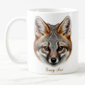Zwei-seitig-graue Fox-Tasse-Design Kaffeetasse
