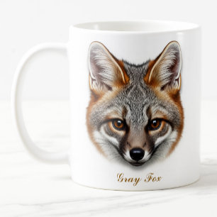 Zwei-seitig-graue Fox-Tasse-Design Kaffeetasse