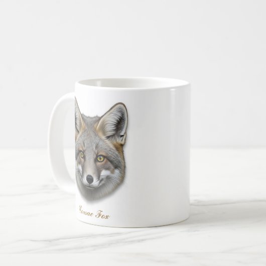 Zwei-seitige Corsac Fox Coffee Tasse Design (Vorderseite Links)