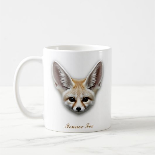 Zwei-seitige Fennec Fox Coffee Tasse Design (Links)