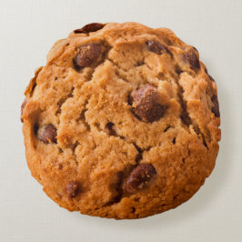 Zwei-seitige Kissenschokolade Chip Cookie und Pizz Rundes Kissen